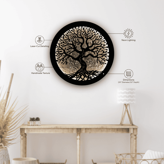 Luna 24 Inch UK Premium Wall Decor