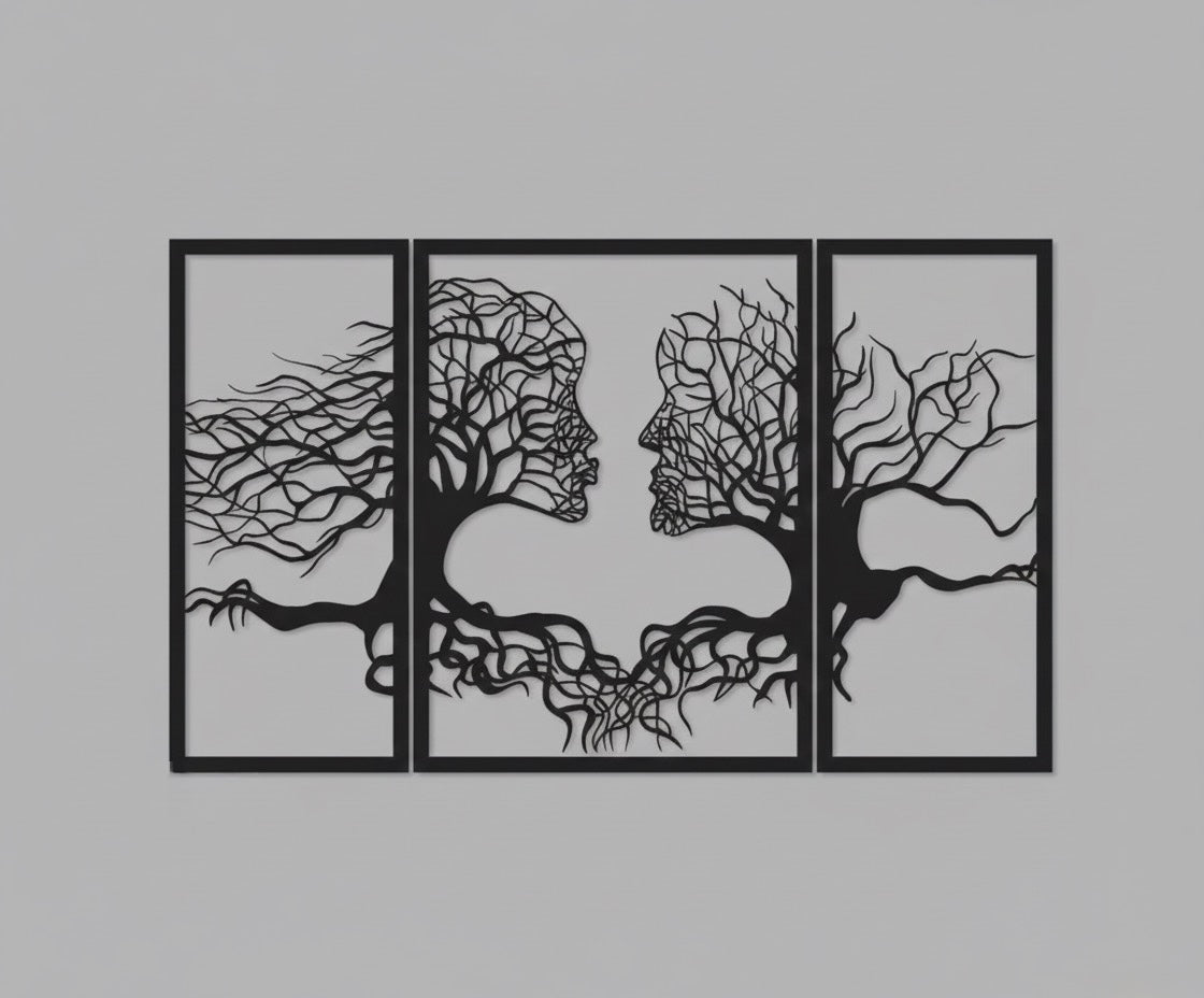 Face-Tree Silhouette Set