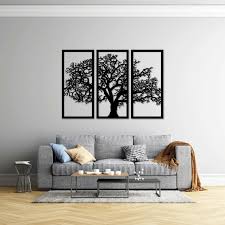 3 Frame Tree Wooden Panels For Wall Decor